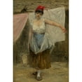 thumbnail image 3 of Josef Engelhart 11x14 Black Modern Framed Museum Art Print Titled - Washing Mopl (1889), 3 of 5