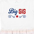 thumbnail image 4 of Inktastic Big Sis Patriotic Sister Girls Toddler Dress, 4 of 5