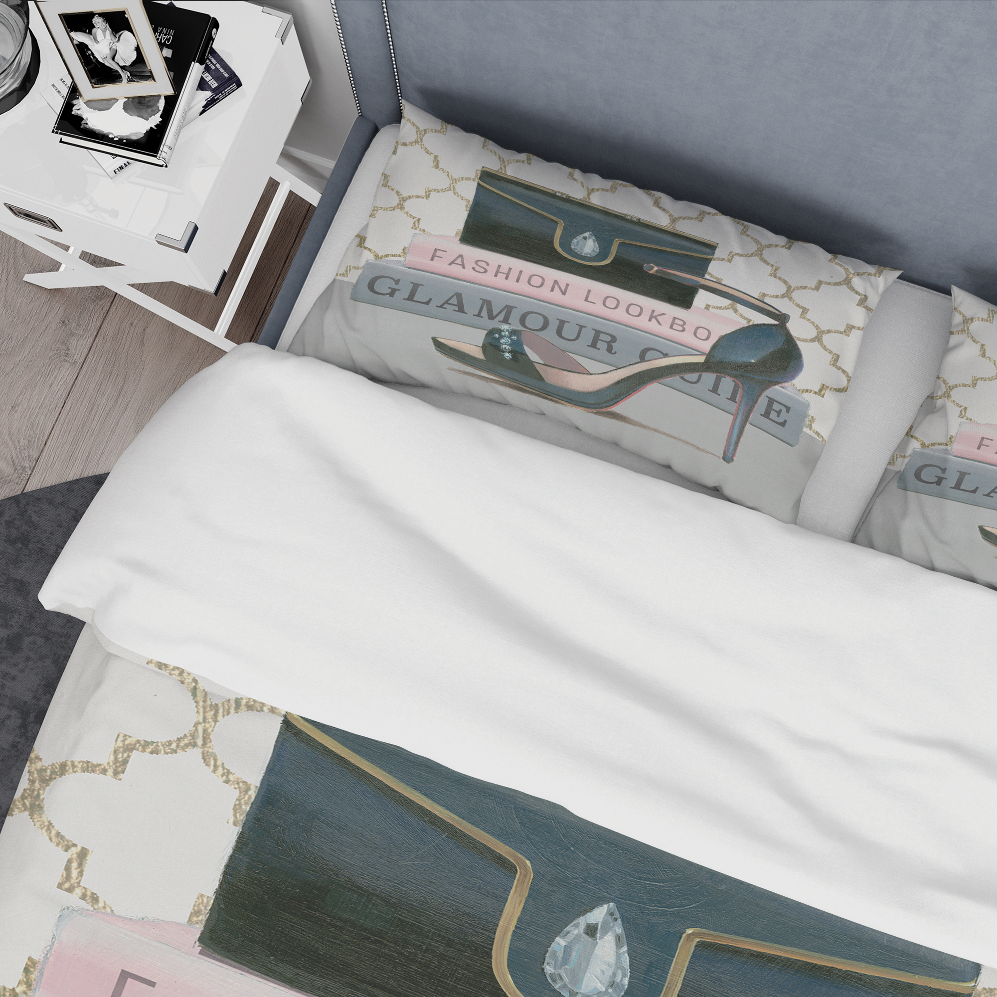 Designart 'Glam fashion High Heels VI' Glam Duvet Cover Set