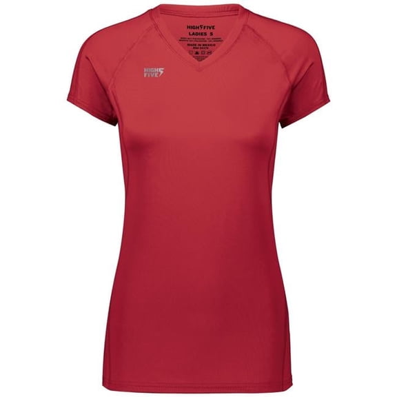 LADIES TRUHIT SHORT SLEEVE JERSEY, M, SCARLET