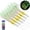 Yellow, variant on Luminous Squid Skirt Fishing Rig Lime Green 6 Hooks Saltwater Freshwater Night Fishing Bait