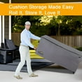 thumbnail image 2 of NettyPro Sacs de Rangement pour Coussins Roulants avec Roues et Poignée, Grand Conteneur de Rangement pour Meubles, Oreillers, Arbre de Noël 7,5 Pi, 2 of 7