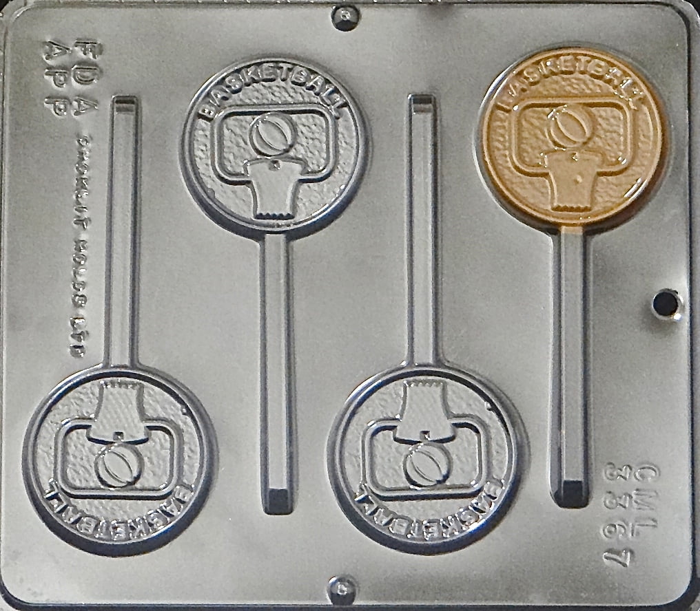 Baseball & Glove Lollipop Chocolate Candy Mold - 3 Cavity Mold For Homemade Treats