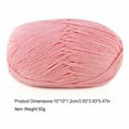 thumbnail image 5 of SANAG Crochet Yarn Sweater Scarf Gloves Toys Bundle Crafts Gifts Threads Durable Skeins Set Arts 4-Ply for Knitters Beginners Parties 02deep pink, 5 of 5
