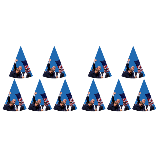 5x Donald Trump Theme Party Cono Sombreros Fiesta 2024 Papel Suministros para Fiestas