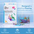 thumbnail image 4 of Children's Dental Floss Toothpick Set, 200 pieces - easy grip dinosaur shape children's dental floss toothpicks, healthy gums - plant-based tear-resistant dental floss toothpicks, suitable for childr, 4 of 4