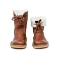 thumbnail image 3 of Bellella Ladies Snow Boots Mid-Calf Riding Boot Pull On Winter Booties Lightweight Bootie Work Warm Shoes Light Brown 5, 3 of 4