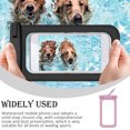 thumbnail image 3 of Eigraketly Pack de 3 funda impermeable para teléfono móvil funda para bolsa de deportes acuáticos subacuáticos Deportes acuáticos Rosado, 3 of 6
