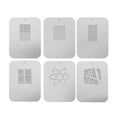 thumbnail image 1 of Tarjetas gráficas 6pcs / set Gobos Tarjetas gráficas Placas de metal con patrones huecos para condensador de focalización cónica óptica Snoot Arte Efectos especiales en forma de haz Luz Fotografía Luz Tomshoo Tarjetas gráficas, 1 of 6