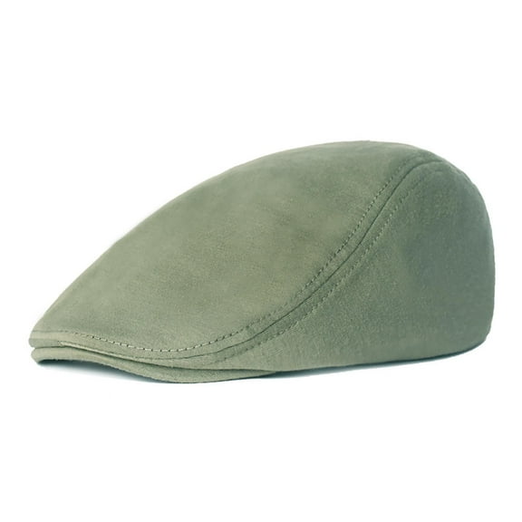 Hemlock Christmas Hat, 1 Pieces Newsboy Men's Hat Cotton Soft Stretch Fit Men Cap Cabbie Driving Hat for Men, Green