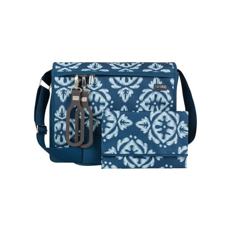 Jj Cole All Around Diaper Bag Aqua Ikat Jj Cole All Around Diaper Bag Aqua Ikat