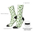 thumbnail image 4 of Uemuo St. Patrick's day Pattern Women's Crew Socks, Soft Durable Breathable Moisture-Wicking with Odor Control Cotton socks, 4 of 6