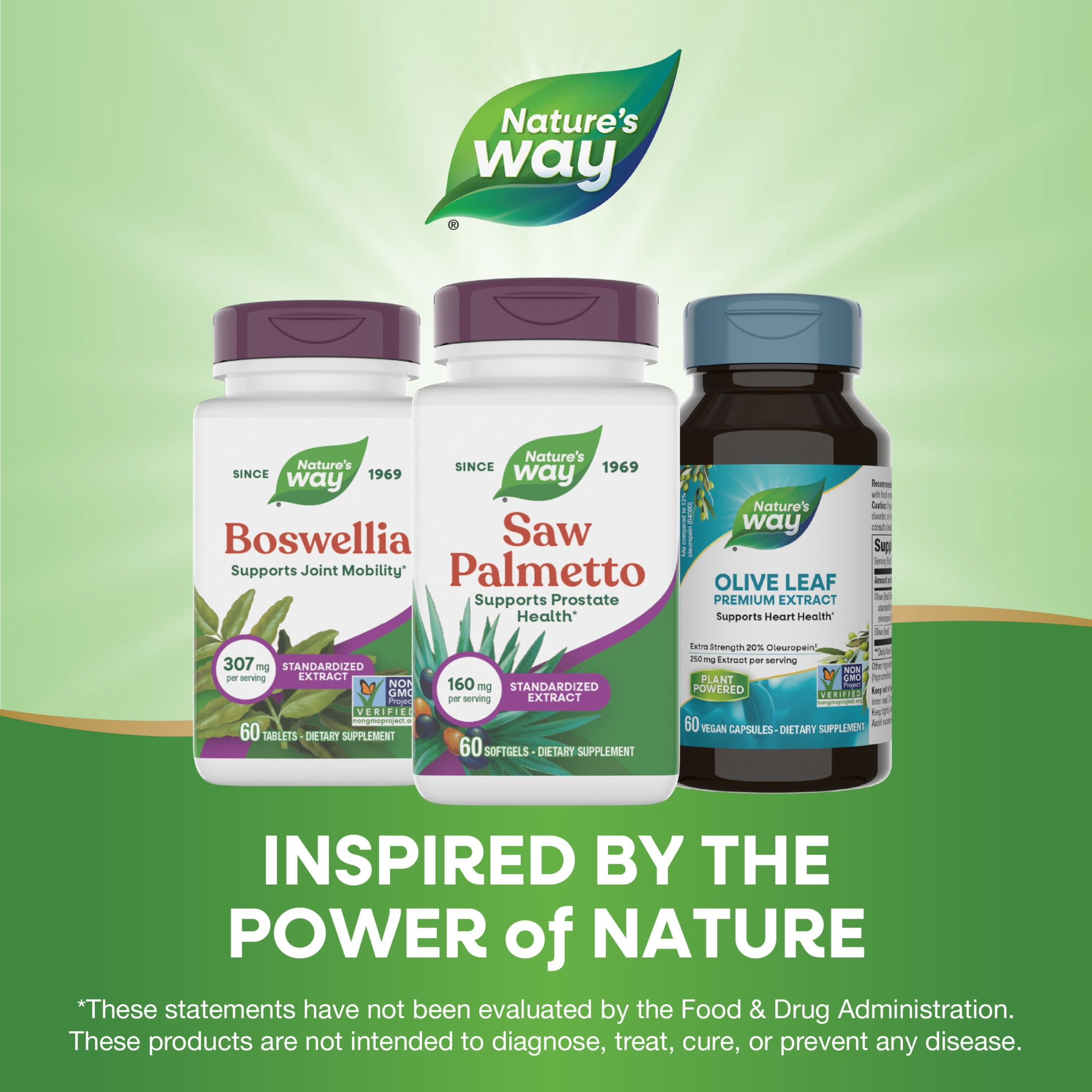 Nature's Way Saw Palmetto Premium Extract Softgels, Prostate Health Support for Men*, 60ct