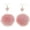 Set01-pink, variant on Fluffy Pom Earrings Colorful Butterfly Pom Pom Dangle Earrings for Women Long Chain Fluffy Fur Ball Tassel Drop Earrings Fashion Pom Ball Jewelry