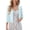 Light Blue, variant on Uvplove Women's Cropped V-Neck Knit Cardigan Button Lightweight Soft Hollowed-Out Textured Shrug,Brown,XL
