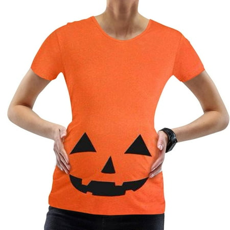 

WTPretty Women Maternity Crew Neck Short Sleeve Halloween T-Shirt