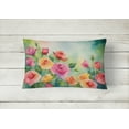 thumbnail image 3 of Carolines Treasures DAC1607PW1216 16 x 12 in. Unisex Roses in Watercolor Fabric Decorative Pillow, 3 of 4