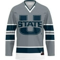 thumbnail image 2 of Men's GameDay Greats Blue Utah State Aggies Hockey Jersey, 2 of 4