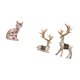 thumbnail image 5 of Elegante Colección De Figuras De Animales Con Estatuas De Gatos Y Renos. Adornos Artísticos Para La Decoración Del Hogar: Chimenea, Sala De Estar, Oficina., 5 of 8