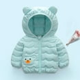 thumbnail image 4 of XQYLOS Baby Puffer Jacket Lightweight Down Coat Toddler Boys Girls Winter Warm Hooded 𝖡ear Ears Quilted Outerwear, 4 of 4