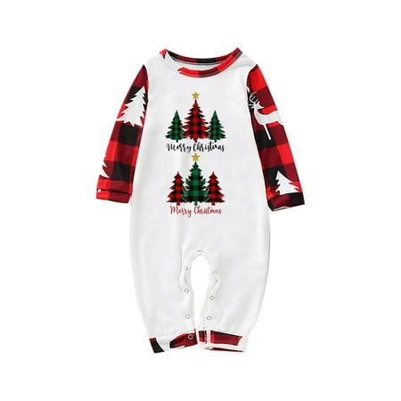 

TZNBGO Merry Christmas Pjs Family Set Christmas Pajamas for Family 2022 Matching Pajamas Plaid Elk Santa Matching Pjs Festival Holiday Xmas Sleepwear Sets Nightmare Before Christmas Gifts for Wome26