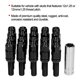 thumbnail image 5 of 20pcs Steel Extended Lug Bolts M12x1.25 28mm Thread with Sleeve Universal for CarBlack, 5 of 5
