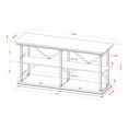 thumbnail image 5 of Furniture of America Laem 2-Shelf Console Table, Antique Blue, 5 of 5