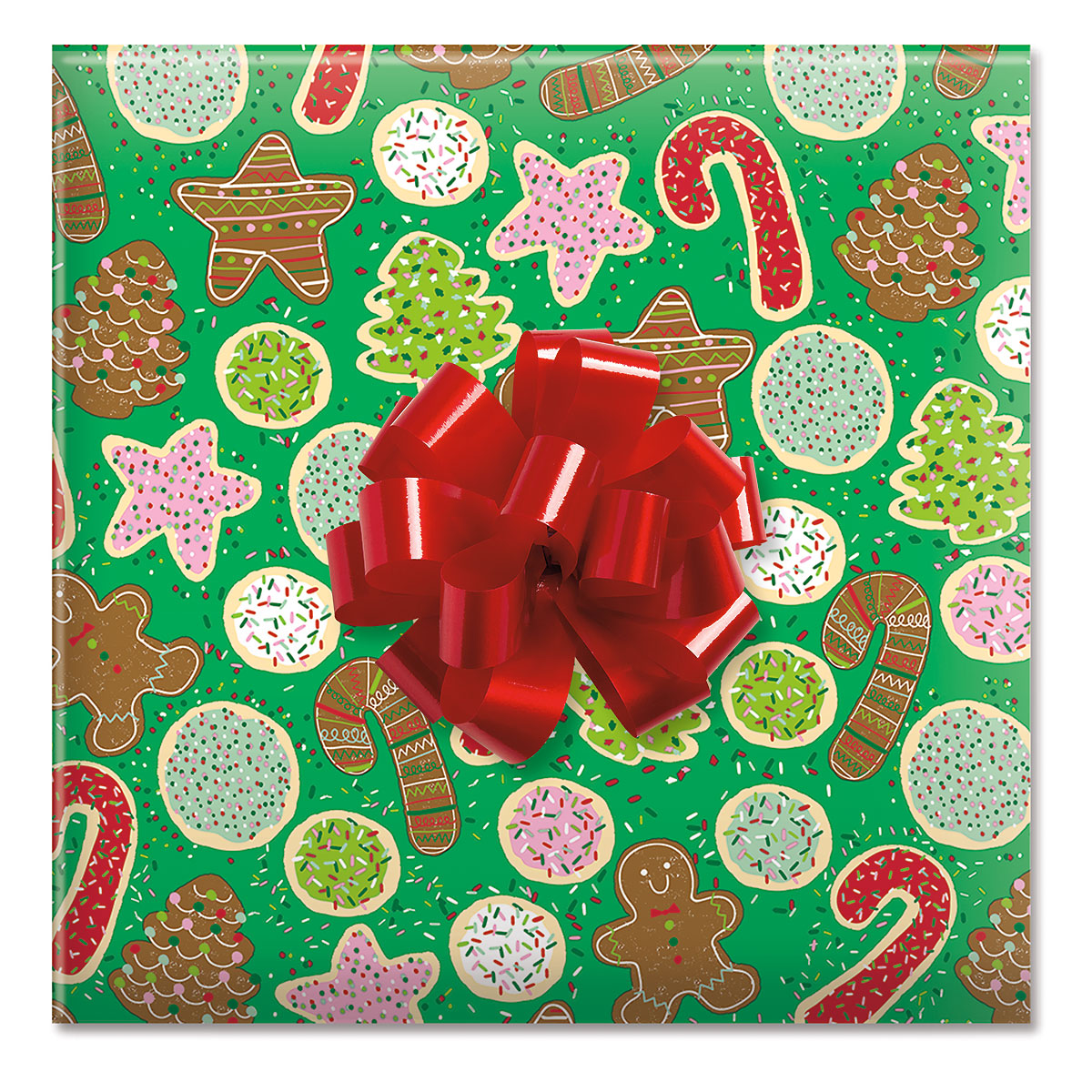 JAM Paper Brown Paper Christmas Kraft Gift Wrap Papers, with Red Christmas  Trees (2 Rolls) 50 sq ft. 