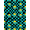 Teal Black Yellow, Pattern 14, variant on ODIKA 8'x10' Washable Area Rug Dice Graphic Funky Aesthetic Streetwear Men Cartoon Anime Alt Refined Structured for King Size Bedroom Under Bed, Master Suite, Non-Shedding, Easy Care