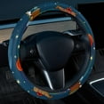 thumbnail image 2 of Christmas sled 14.5 Inch Printing PVC Leather Car Wheel Cover Steering Wheel Covers Auto Accessories, 2 of 6