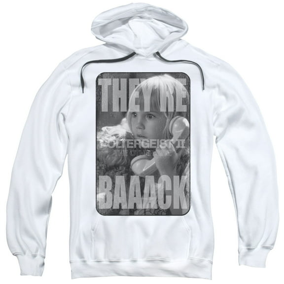 Poltergeist Ii Logo Adult Pullover Hoodie Sweatshirt White