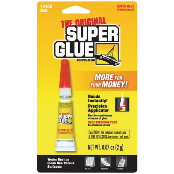 The Original Super Glue SuperGlue SGH2-12 Tube (Paquet Unique), Multicolore