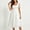 White, variant on Blmnix Fit & Flare Woman Dress Lace Dress A Line Dresses Elegant Dresses Under Dress Mid-Length Short Sleeve White Square Neckline Women Summer Dresses XL