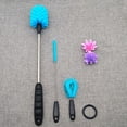 thumbnail image 6 of WEIXF Bottle Cleaning Brush Bottle Brush 15'' Long Handle Water Bottles Cleaner For Baby Bottles For Bottles Sports Bottle Vase Glassware And Smaller Diameter Openings Blue. Streak Bottle Brush Sponge, 6 of 9