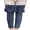 Blue, variant on Inevnen Women Fleece Lined Jeans Winter Warm Thicken Skinny Stretch Denim Pants Jeggings
