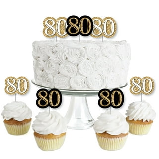 80th Birthday Decorative Baking in 80th 