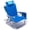Blue, variant on Sunnyfeel Low Beach Chair 5 Position Lay Flat, Portable Lightweight Folding Backpack Chair with Cooler Bag, Blue