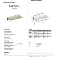 thumbnail image 2 of Alno A970-3-PC 3" Tab Pull Polished Chrome, 2 of 2