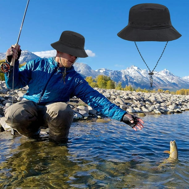 Foldable Bucket Hat with Adjustable Chin Strap Waterproof  display picture 1