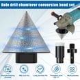 thumbnail image 3 of Adifare 3Pcs Diamond Beveling Chamfer Bit 1-3/8in Dry and Wet Diamond Core Drill Bit Enlarging Shaping Trimming Drill Bit 3/8in Hex Shank Adapter for Marble Granite Quartz Ceramic Tile, 3 of 8