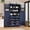 Blue + MDF + Farmhouse, variant on ANJIESENG 70.9" Farmhouse Kitchen Pantry Cabinet, Tall Storage Cabinet with 4 Doors, 8 Pull-Out Trays, Adjustable Shelf and Door Shelves, Freestanding Food Storage Organizer for Kitchen, Gray