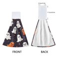 thumbnail image 3 of Yayeee Kitchen Hanging Hand Towels Set of 2 with Loop Bathroom Absorbent Tie Towel, White Halloween Ghosts, 3 of 7