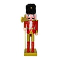 thumbnail image 3 of KLKCMS Christmas Nutcracker Figurine Christmas Decor for Fireplace Desk Living Room Style B, 3 of 9