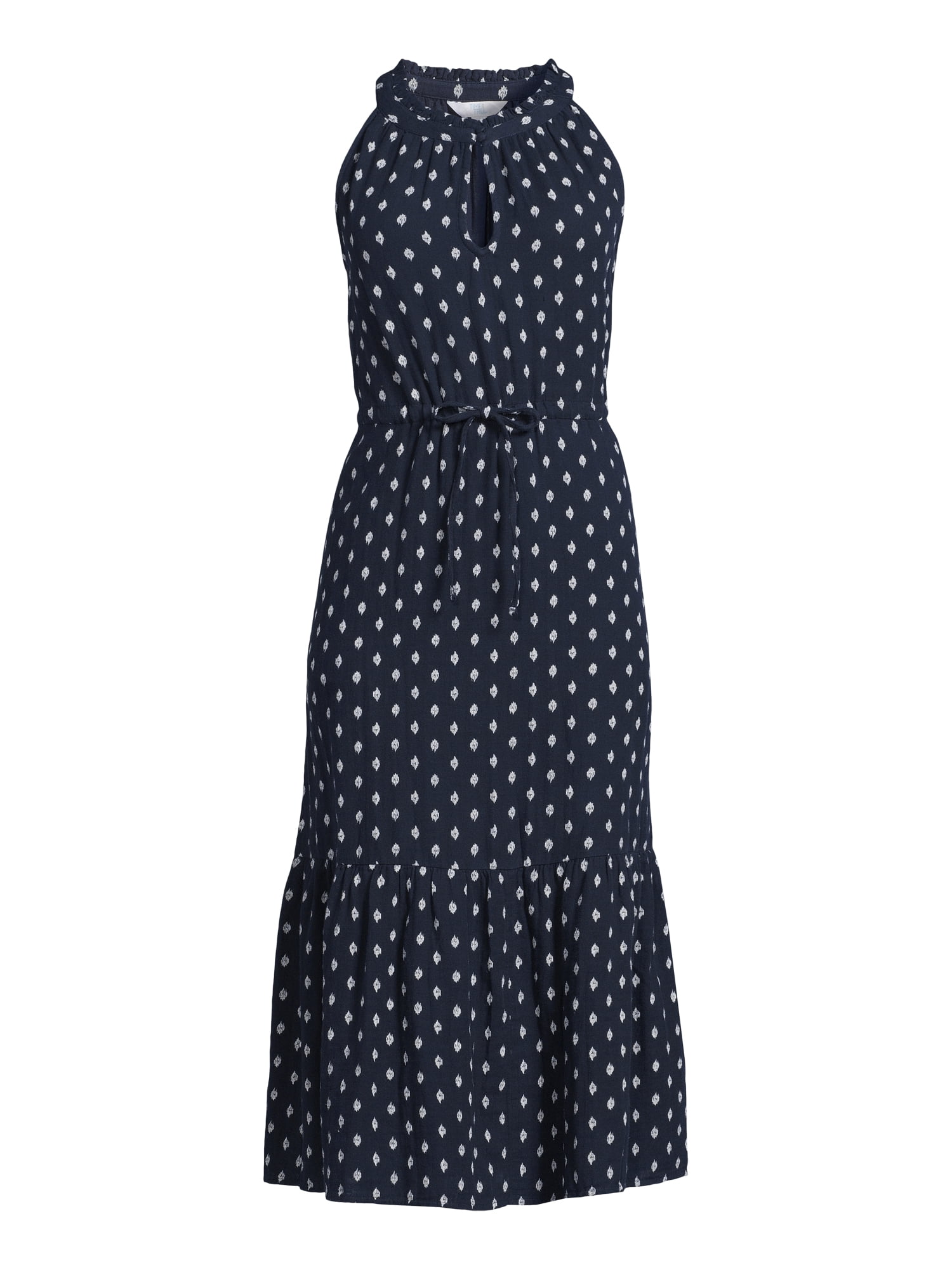 Time and Tru Women's and Women's Plus Midi Double Cloth Dress XS-4X