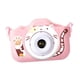 thumbnail image 5 of Cámara digital infantil, diseño compacto, juguete para niños y niñas, cámara de autorretratos para fiestas y eventos especiales gatito rosa, 5 of 9