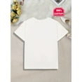 thumbnail image 2 of Camiseta transpirable con adorable estampado de conejo para niña, 100 % algodón, color negro con blanco, manga corta, ideal para jóvenes y adolescentes., 2 of 6
