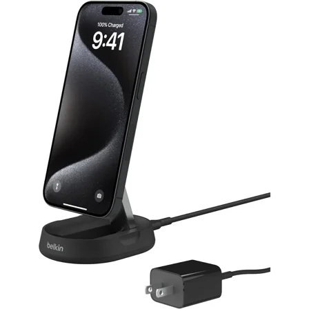 Open Box Belkin Boost-charge Pro Convertible Magnetic Charging Stand 15w (24e)