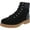 Black, variant on Easy Spirit Womens Lakely Suede Quilted Combat & Lace-up Boots