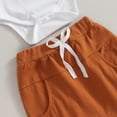 thumbnail image 4 of Newborn Infant Baby Boy My First Halloween Outfit Pumpkin Long Sleeve Romper Pants Hat Fall Halloween 3Pcs Clothes Set, 4 of 8