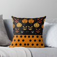 thumbnail image 5 of Ryan; Cute Spooky Pumpkin Pattern Throw Pillow Cover 45x45cm – Halloween Theme Cushion for Kids & Party Decor, 5 of 7